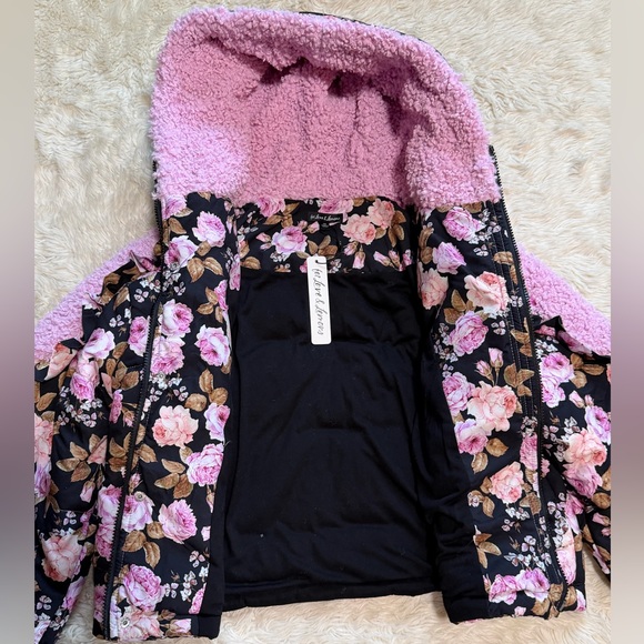 NWT For Love & Lemons Floral Sherpa Jacket - Size XS - Picture 4 of 5
